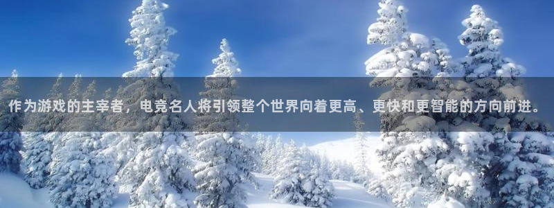 易游电竞解说：作为游戏的主宰者，电竞名人将引领整个世界向着更高、更快和更智能的方向前进。